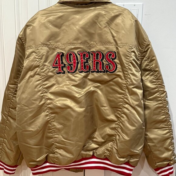 GENUINE Levi’s Starter Gold San Francisco 49ers Trucker Full-Snap Jacket - XL - Picture 10 of 12